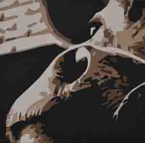 Cow painting Cafe MooLaite by Sharka Leigh North Vancouver.